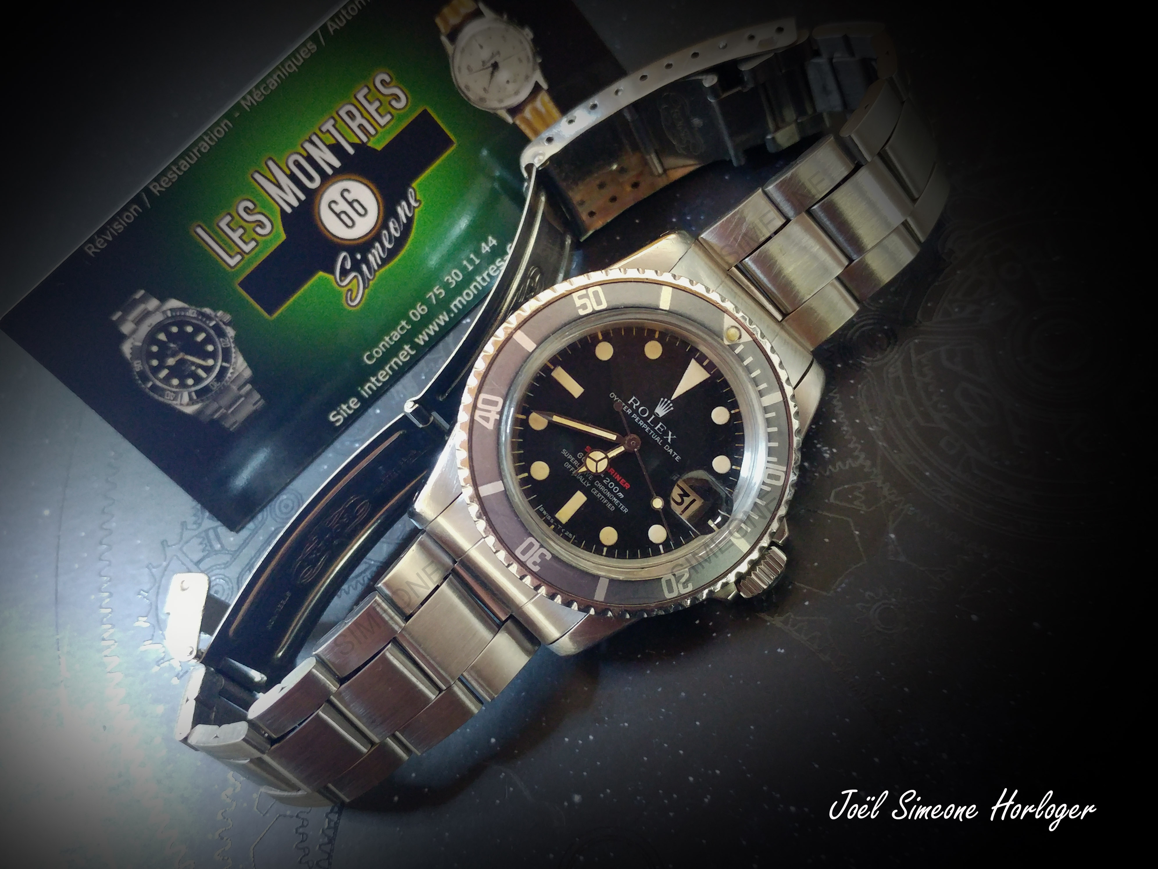 HORLOGER PROFESSIONNEL Joël Simeone Horloger restaurateur des montres,  mécanique automatique chronographe ancien et vintage - Les Montres 66  Simeone HORLOGER ROLEX OMEGA BREITLING ZENITH JAEGER-LECOULTRE PATEK CARTIER
